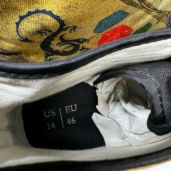 Artistic Black and Tan High-Top Loafers - Picture 8 of 9